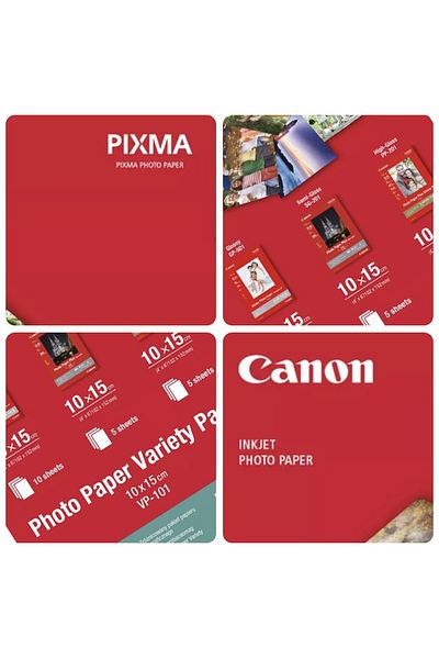 Canon Pachet variat de hârtie foto Pixma Plus lucioasă/satinată 10x15cm, 200-265 g/m², 40 de coli