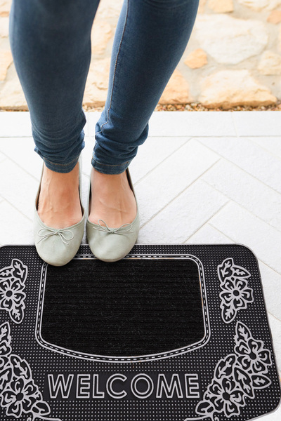 SANRUGS Home & Living Yüksek Kalite ve Uzun Süre Dayanıklı Kaymaz ve Emici Halılı Kapı Önü Paspası