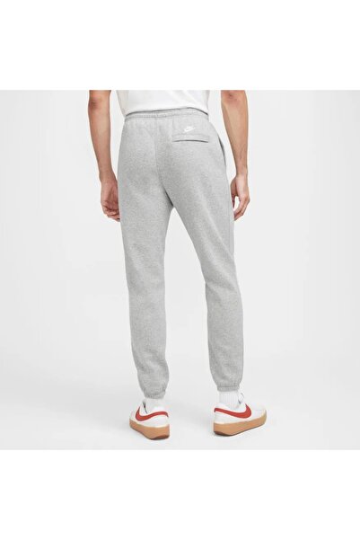 Nike Club Brushed-Back Club Fleece Pant Letters Erkek polarlı gri Eşofman Altı fz0881-063