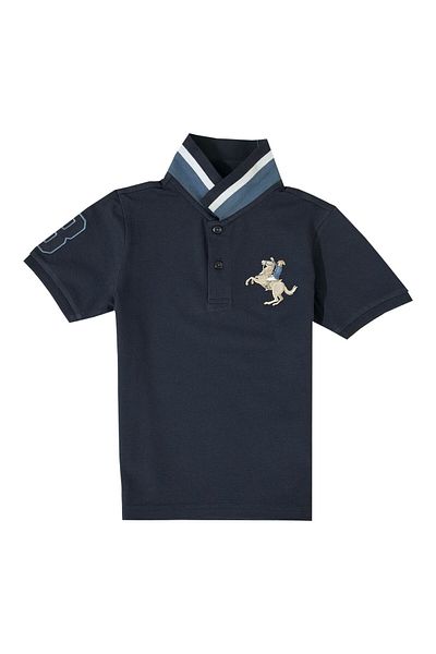 Giordano Kids' Napoleon Polo: Classic Piqué, Bold Embroidery, All-Day Comfort