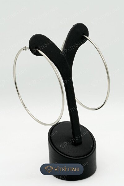 Çelik Gümüş Renk Halka Küpe