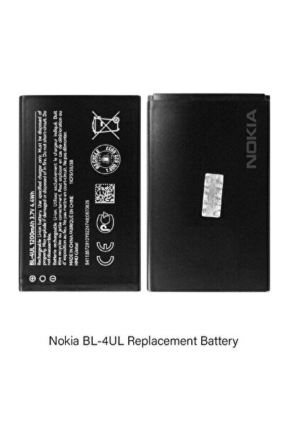 Generic بطارية نوكيا BL-4UL لوميا 3310، لوميا 225، لوميا 230، لوميا 500، 1200 مللي أمبير/ساعة