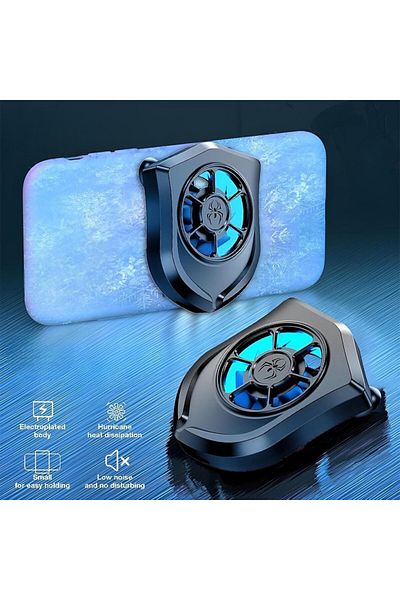 Deppo Trend Fixed Cooler Led Anti-Heat Fan with Suction Cup Compatible for Iphone/Samsung and All Phone Tablet
