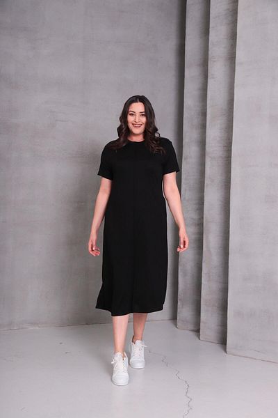 Ebsumu Women's Plus Size Sho Fabric Pique Dress