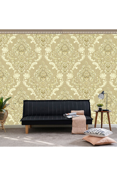 YALLA HomeGym Modern PVC Wallpaper 1 Roll For Living Room Bedroom Decor, 0.53m X 9.5m (510604)