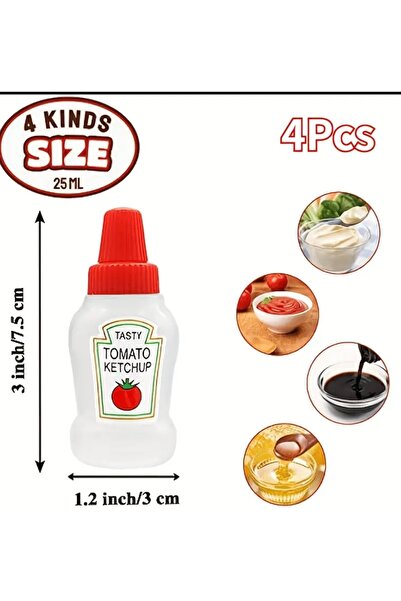 Generic 25ml Reusable Mini Ketchup Bottles