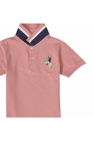 Giordano Kids' Napoleon Polo: Classic Piqué, Bold Embroidery, All-Day Comfort