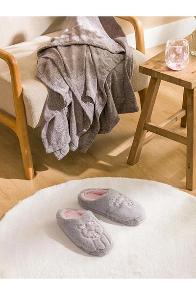 LC Waikiki Lcw Steps Squirrel Embroidered Women's House Slippers (W5)