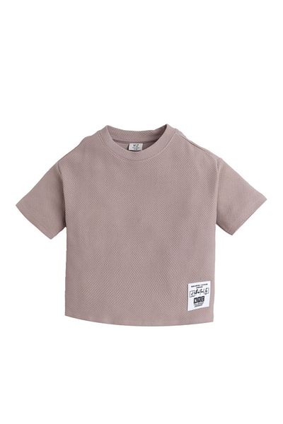 Victor and Jane Junior Boys Textured Cotton T-Shirt