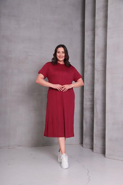 Ebsumu Women's Plus Size Sho Fabric Pique Dress