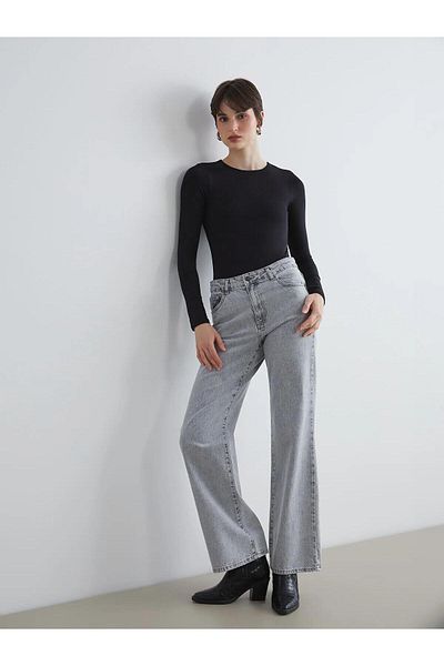 LC Waikiki Lcw Jeans Wideleg Women's Jean Pants (W5)