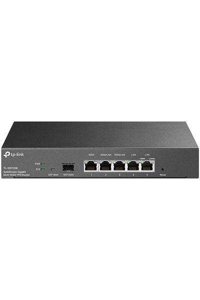 TP-LINK Router Gigabit ER7206, 1 WAN, 2 LAN, 2 WAN/LAN, 1 Gigabit SFP