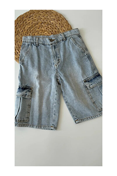 kidstalya Boy's Cargo Pocket Jean Shorts