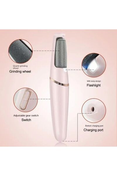 CNGZSHOP Yeni USB Uyumlu şarj edilebilir elektrikli ayak değirmeni ölü cilt ç...