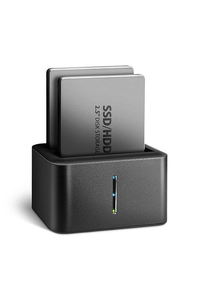 Axagon Docking Station Dual ADSA-D25, USB 3.2 Gen1, Cloning Function, Black