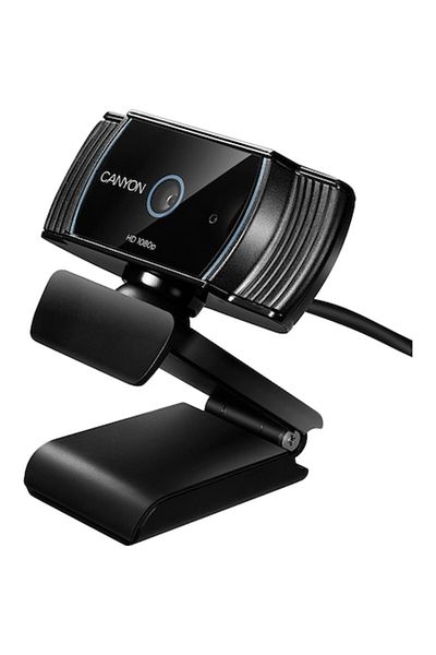 CANYON Cameră web CNS-CWC5, Full HD, 2 megapixeli, focalizare automată, rotație 360°, USB 2.0, neagră