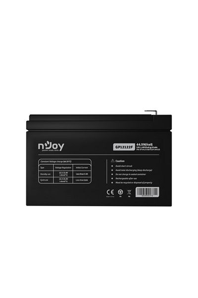 nJoy Battery GP12122F 12V 44.5 W/cell