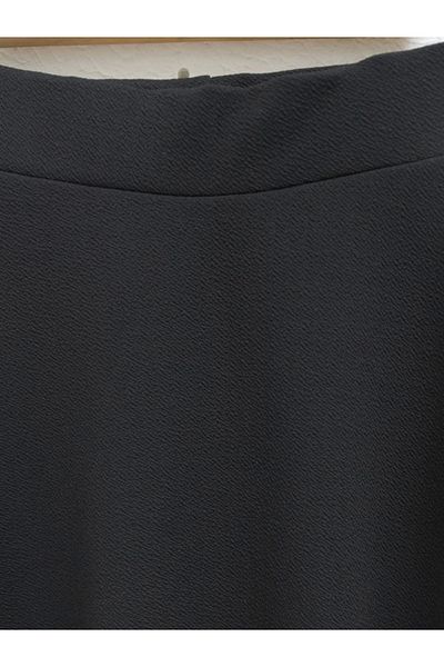 nedo7 Imported lycra crepe fabric weight bell skirt - black