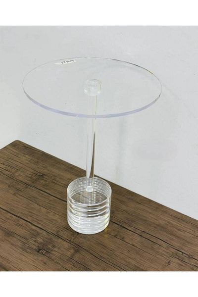 Al Saada Home Single Service Table Acrylic 40×40×56 cm