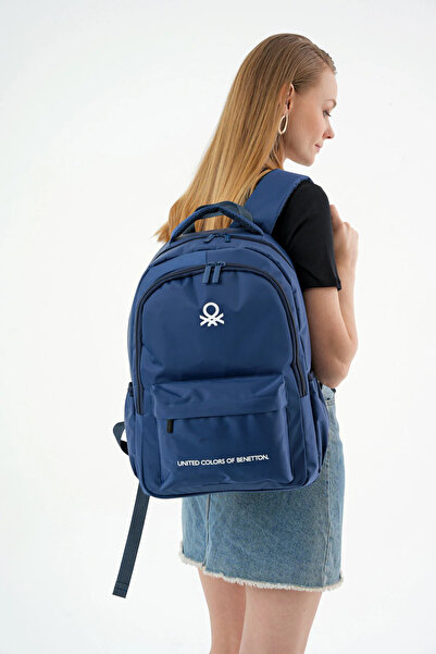 United Colors of Benetton Синій унісекс шкільний рюкзак - Середня школа - 20969
