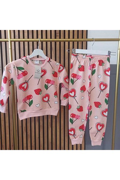 renkli diyar Girl's Bottom Top Seasonal Set