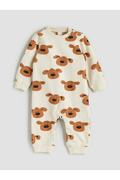 LC Waikiki Printed Baby Boy Snap Romper (W5)