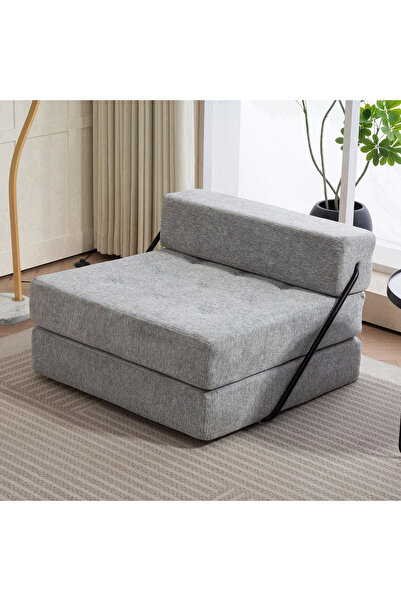 Home Box كرسي بذراعين من القماش موفو نينا مع سرير أريكة