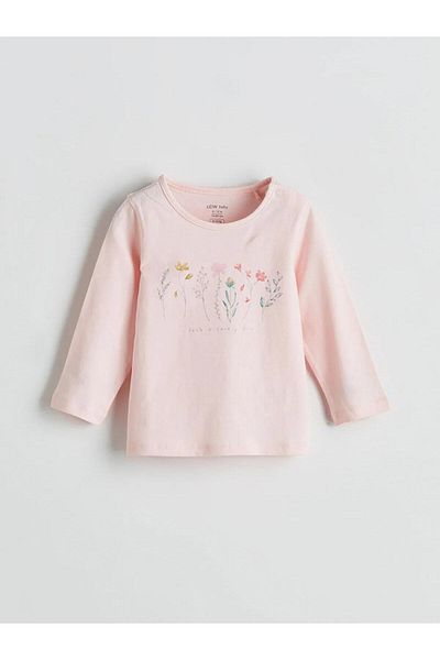 LC Waikiki Crew Neck Floral Baby Girl Pajama Set 2-Piece (W5)