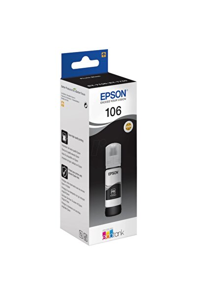 EPSON 106 EcoTank Photo Ink Bottle, Black