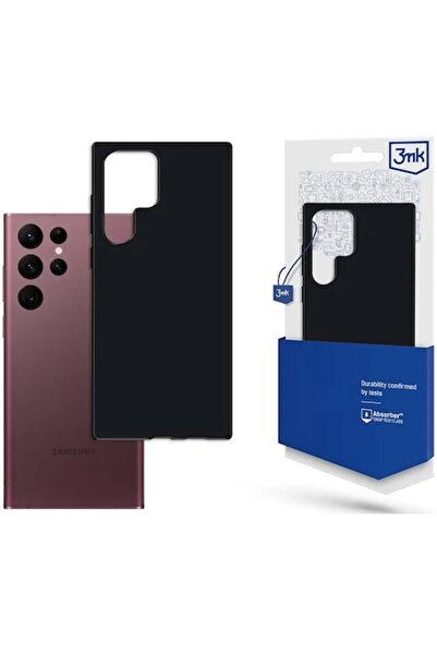 3MK Ματ προστατευτική θήκη για Samsung Galaxy S23 Ultra, μαύρη