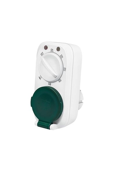 LogiLink Priză inteligentă - Schuko, 16A, impermeabilă IP44, albă
