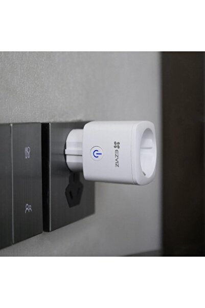 EZVIZ Priză inteligentă CS-T30-10B-EU, Wi-Fi, compatibilă cu Amazon Alexa și Google Assistant