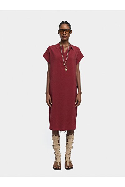 PARFOIS Kırışık Efektli Gömlek Elbise