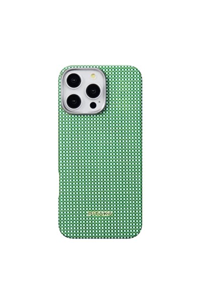 PITAKA Carcasă MagEZ 5, MagSafe, Verde, Aramidă pentru iPhone 16 Pro Max