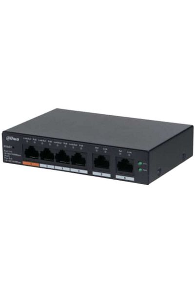 Dahua Technology Switch Dahua Technology 6 ports, black, 130 x 90 x 26 mm