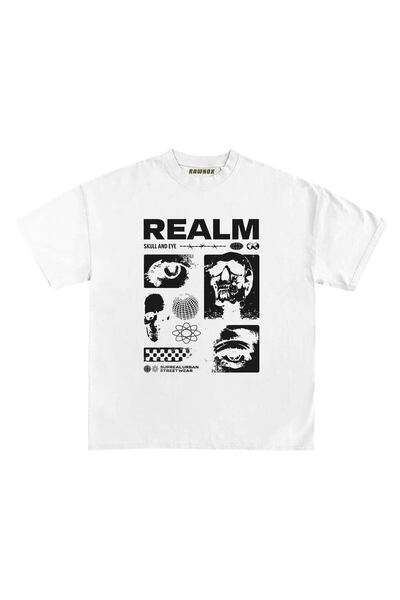 RawNox تيشيرت مطبوع بتصميم Realm للجنسين