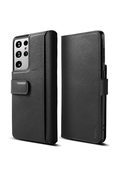 Ringke Θήκη Folio Signature+ Wallet για Samsung Galaxy S21 Ultra, Μαύρη