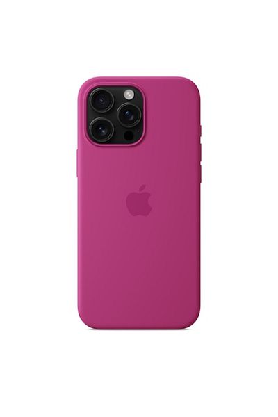 Apple Husă din silicon cu MagSafe pentru iPhone 16 Pro Max - Fuchsia