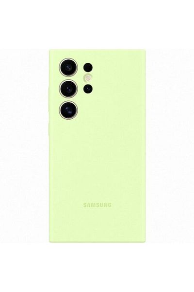 Samsung Silicone Case for Galaxy S24 Ultra, Light Green