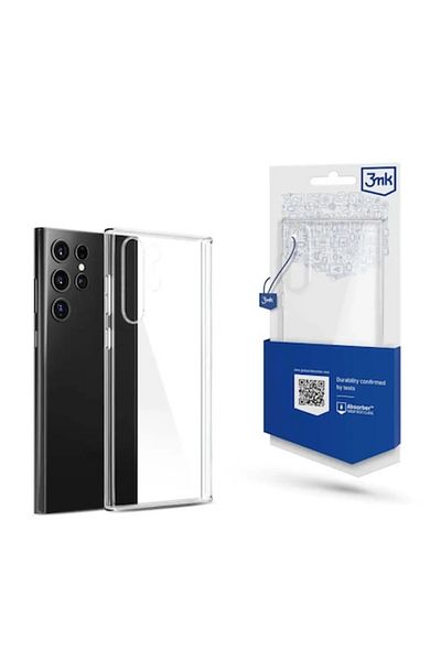 3MK Husa Premium Clear Case, Compatibila Cu Samsung Galaxy S23 Ultra, Transparenta, Anti - Alunecare