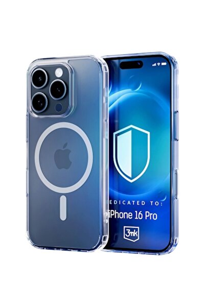 3MK Husă de protecție MagCase pentru iPhone 16 Pro, transparentă