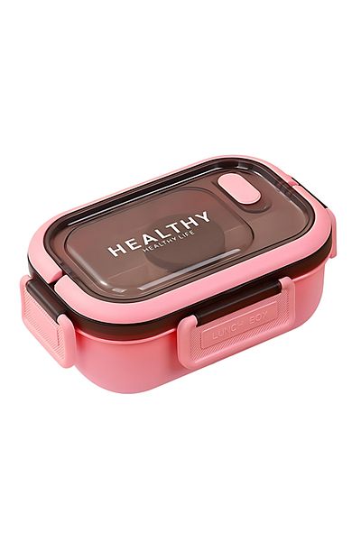 nuzki Adult Bento Lunch Box with Utensils – Leakproof, Microwave Safe – Ideal for Office & School Use