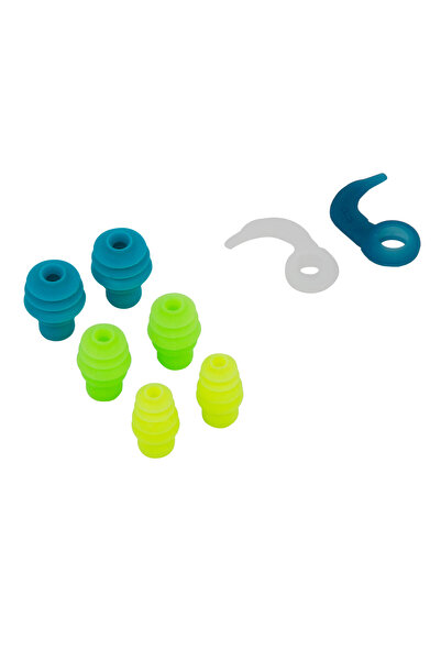 Decathlon Silikon Kulak Tıkacı - Mavi/Yeşil/Sarı