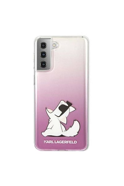 Karl Lagerfeld Choupette Fun Protective Case for Samsung Galaxy S21+ 5G, Pink