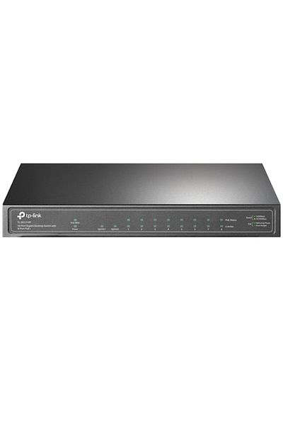 TP-LINK Switch TL-SG1210P, 9x1000Mbps (8xPOE+) + 1xGigabit SFP, black