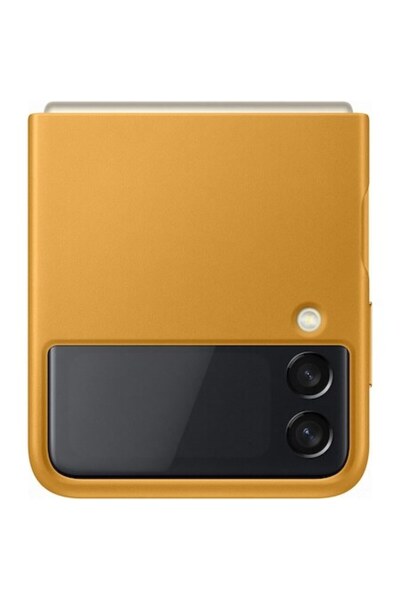 Samsung Δερμάτινο κάλυμμα για το Galaxy Z Flip3, κίτρινο