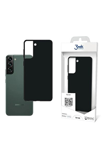 3MK Carcasă mată, compatibilă cu Samsung Galaxy S22+ Plus, neagră mată, silicon