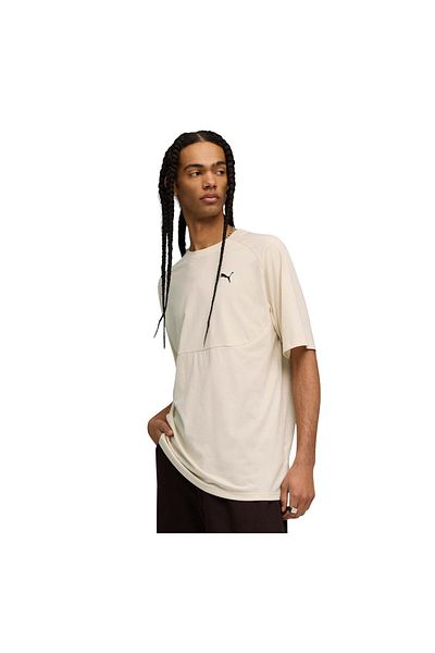 Puma 632100-87 Pumatech Relaxed Graphic Tee Men's T-Shirt Cream