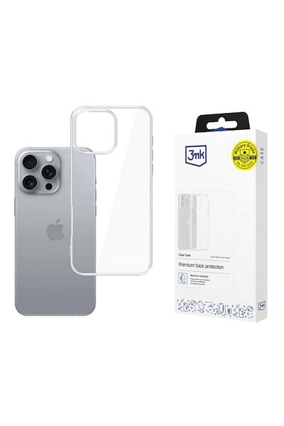 3MK Protective Case Clear Case for iPhone 16 Pro Max, Transparent