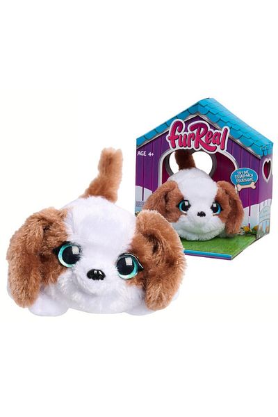 FurReal Jucărie interactivă My Minis, Câine, 12.5x8x8cm, maro/alb, plastic/textil
